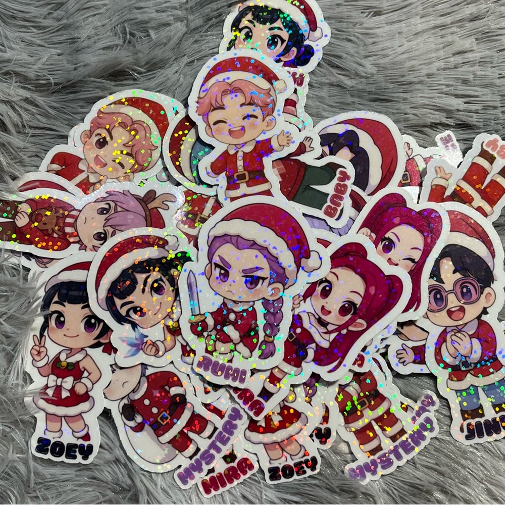 Kpop Demon Hunters Christmas Theme Mystery Sticker Pack